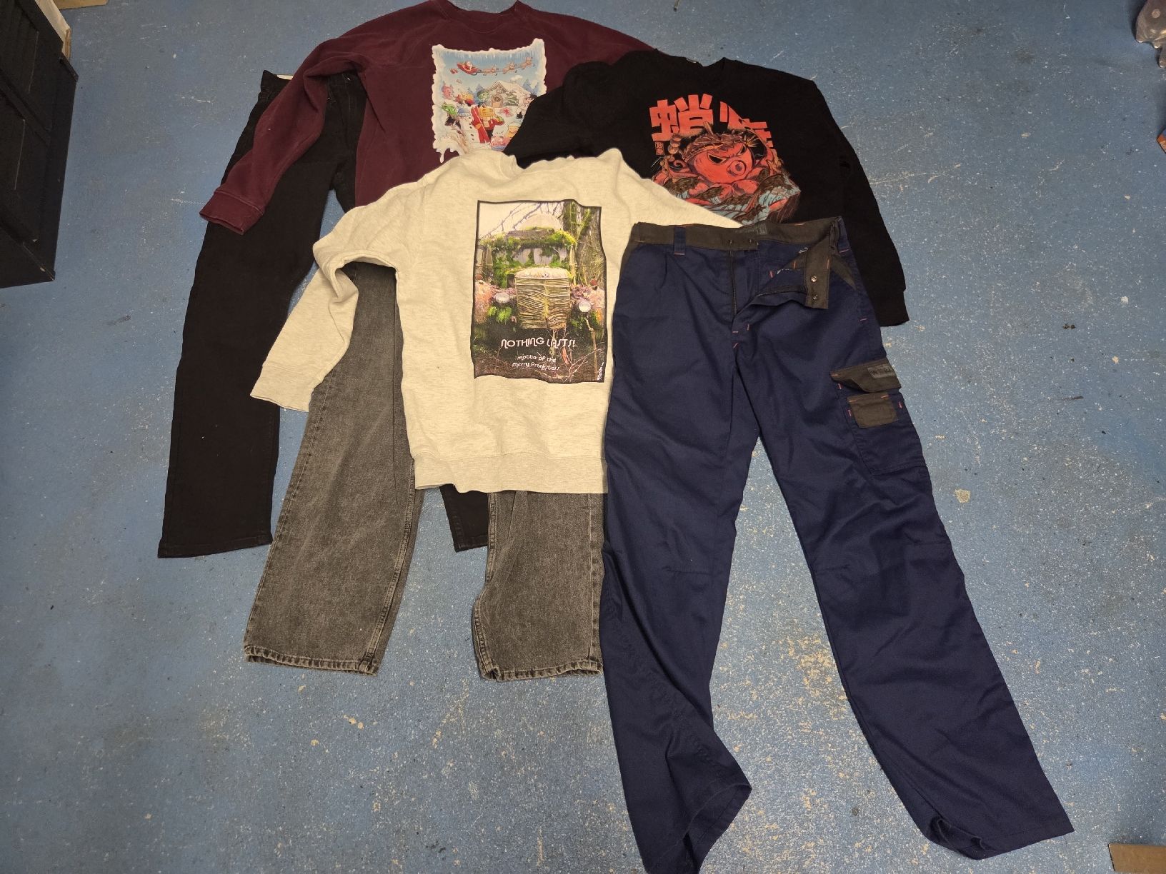 Lotti & Set di vestiti: Jeans, Pulli Paket Junge Gr.M, 12-14 Jahre – Usato da Oberdorf NW venduto da Doogyrev 1