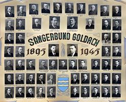 Sängerbund Goldach 1895-1945 Foto Alb. Harder guter Zustand