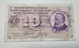 Suisse 10 Fr. 07.03.1973 Serie 81 X
