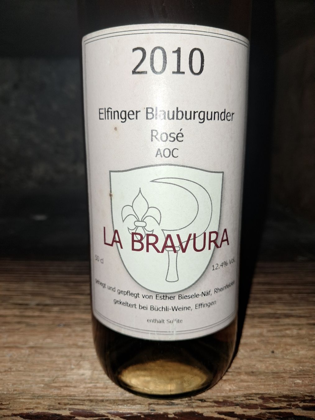 Vino: Elfinger Blauburgunder Rosé 50cl 2010 – Nuovo e nell'imballaggio originale da Le locle venduto da juliensaran 1