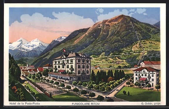 Cartes postales: AK Piotta, Hotel de la Poste – D'occasion à Berlin par bartko-reher