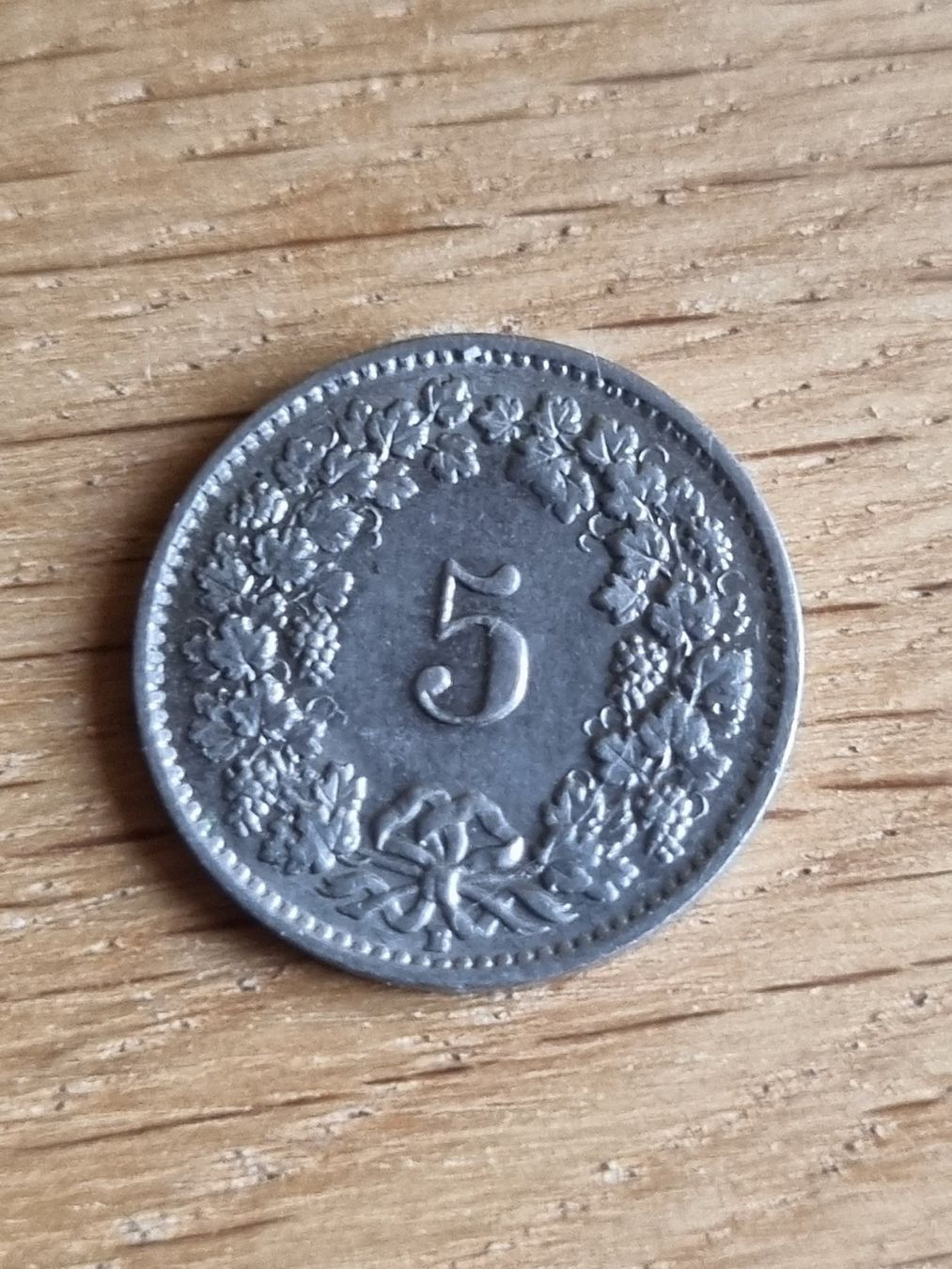 Tutti le monete: 5 Rappen 1955 - Stgl. - Kat. 25.-- – Nuovo (secondo la descrizione) da Mels venduto da Goldenfalcon 1