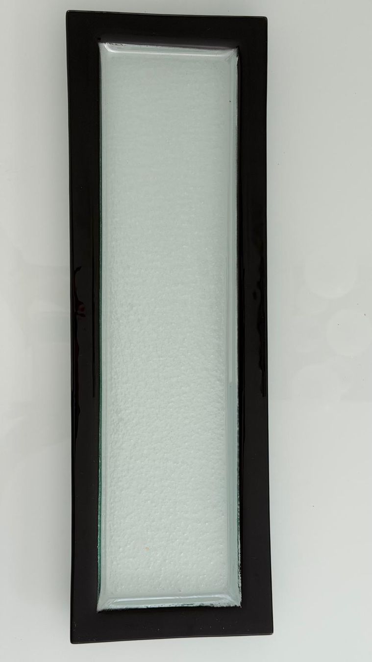 Piatti di portata: Edle Glas-Platte schwarz-weiss – Usato da Steinmaur venduto da Kiki_m240 1