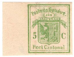 1849 GENFER BRIEFAUSSCHNITT ungebraucht