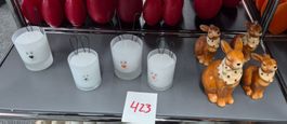 423 Posten Oster-Kerzen & Deko aus Liquidation