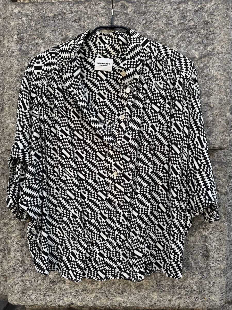 Isabel Marant Blusen: Marant Etoile Bluse, Gr. 38, Schwarz/Weiss – Gebraucht aus Zürich von adams-eddie 1