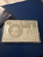 Silberbarren 1000 Francs CFA Republik Tschad Känguru