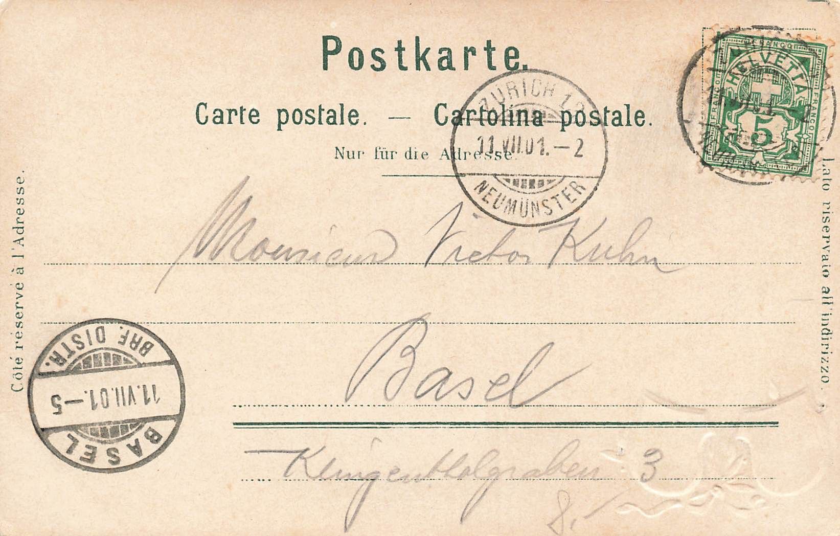 Cartoline postali: Zurich Litho – Usato da Biasca venduto da Blenio71 1