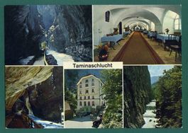 Taminaschlucht, 5 Ansichten, 1983, gelaufen, Grossformat