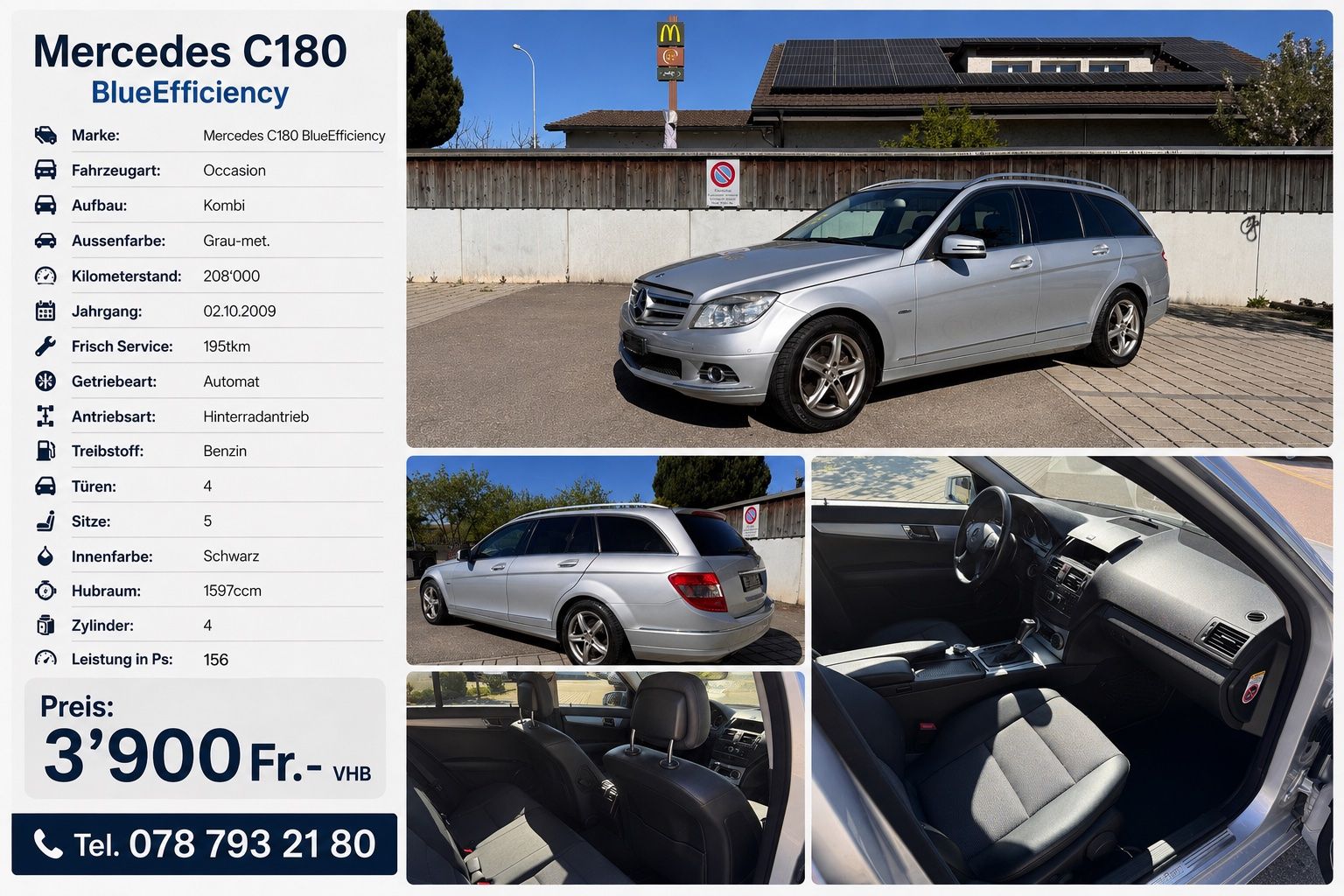 Mercedes-Benz Automobili: Mercedes C180 – Usato da Flawil venduto da BmwLoverM3