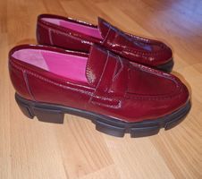 Lack Loafer Gr. 39, Bold Matters Rot ganz Neu