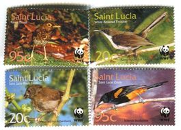 Briefmarken "Vögel". St. Lucia.