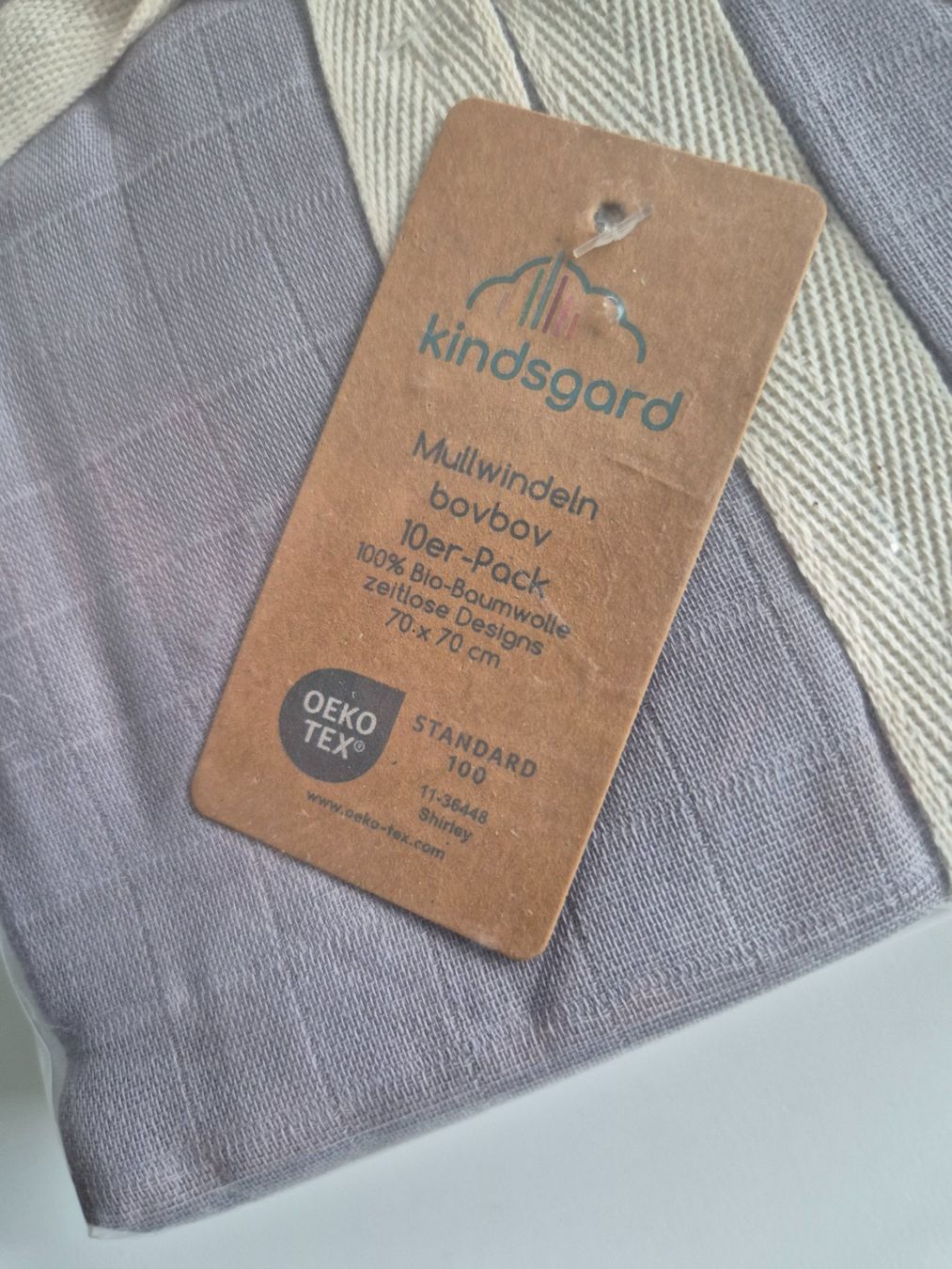 Secchi per pannolini & Pannolini: kindsgard Mullwindeln bovbov 10er-Pack grau – Nuovo e nell'imballaggio originale da Aarburg venduto da NDK 2