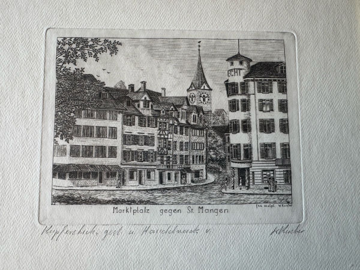 Stiche: Kupferstich St. Gallen  – Gebraucht aus Tübach von Tijera 1