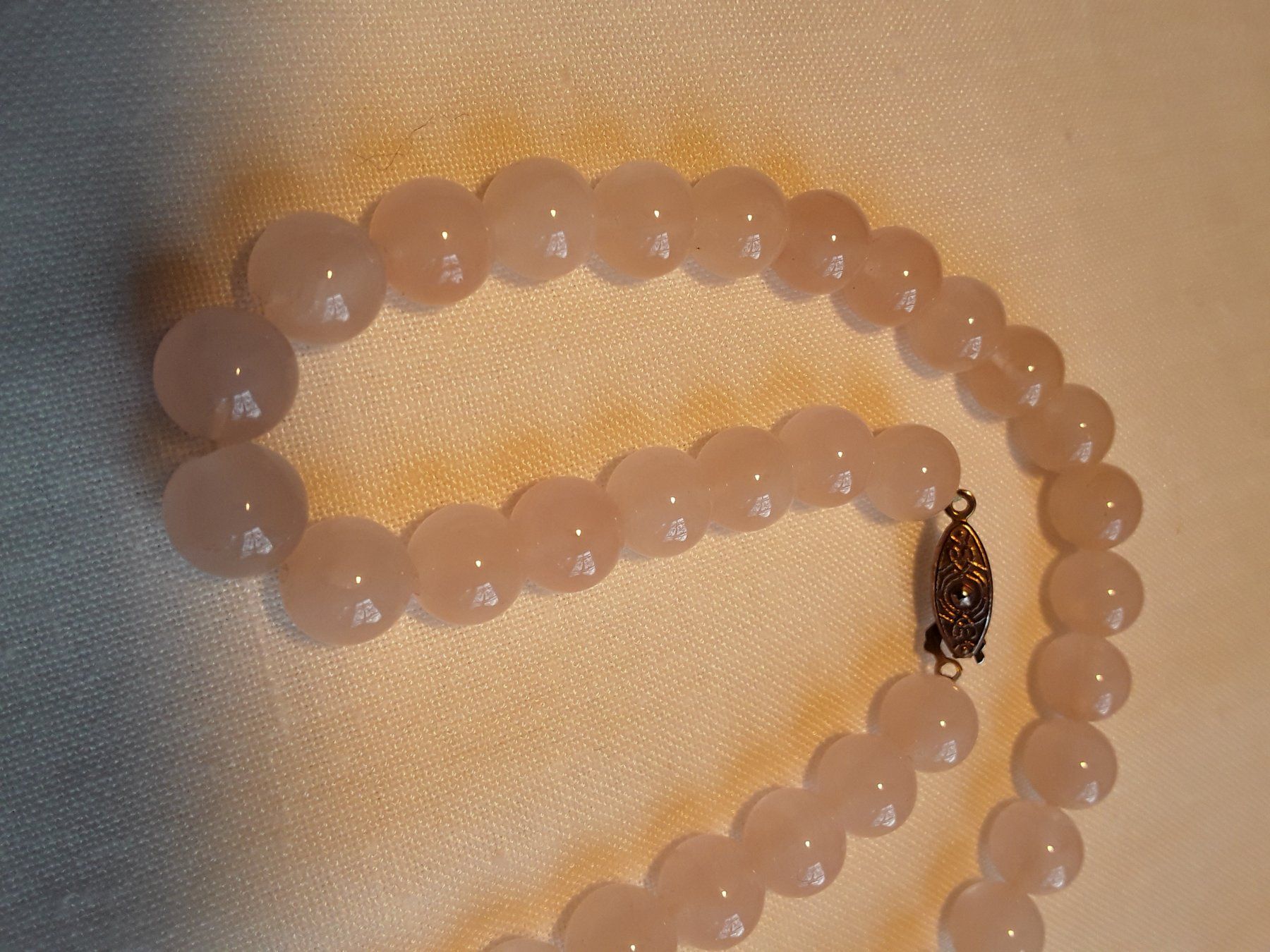 Catenine: Wunderschöne Rosenquarz Halskette/Collier – Usato da Zürich venduto da sanwit 6