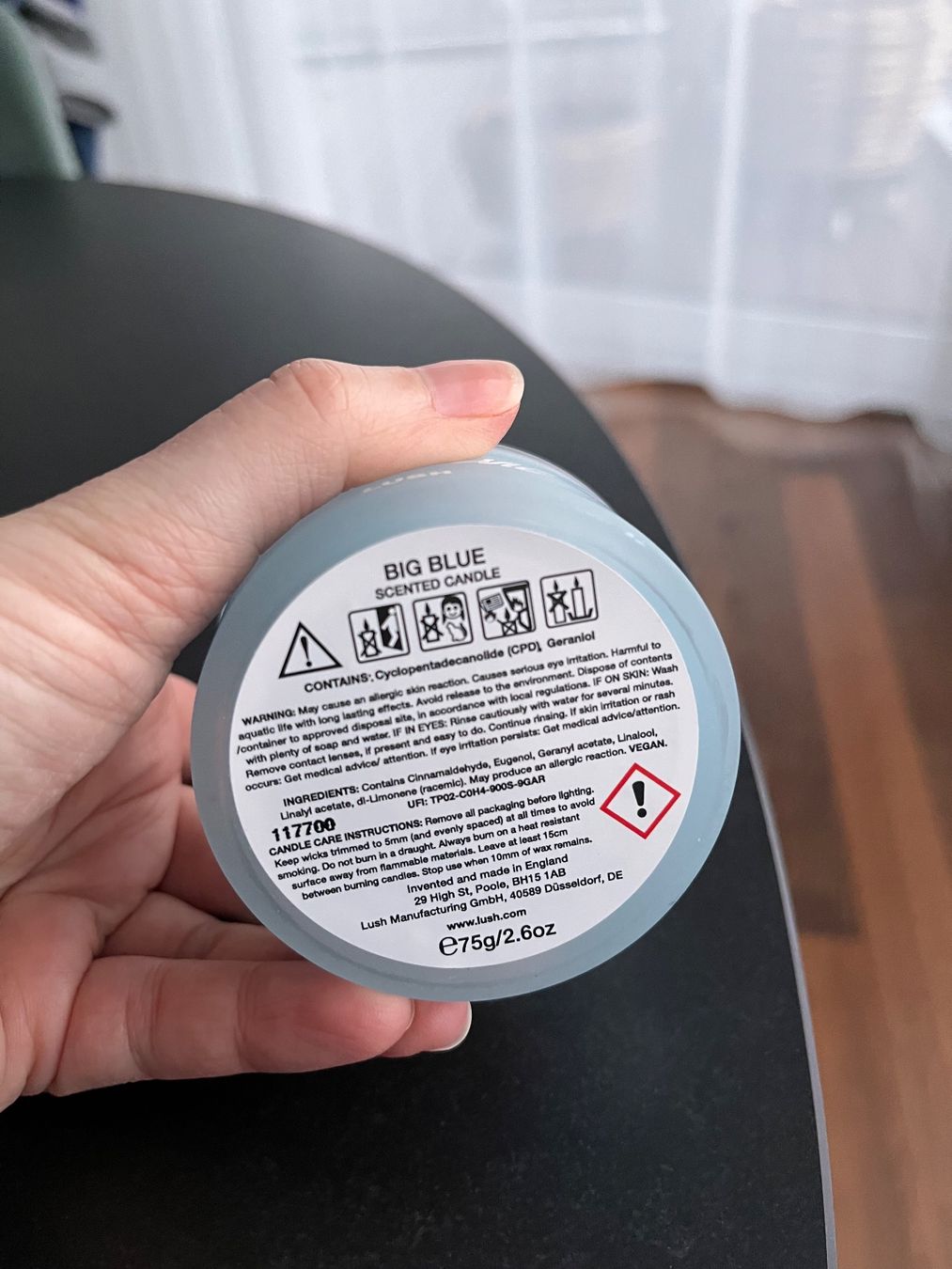 Candele: Lush Duftkerze Big Blue – Nuovo e nell'imballaggio originale da Wohlen AG venduto da kissne4 4
