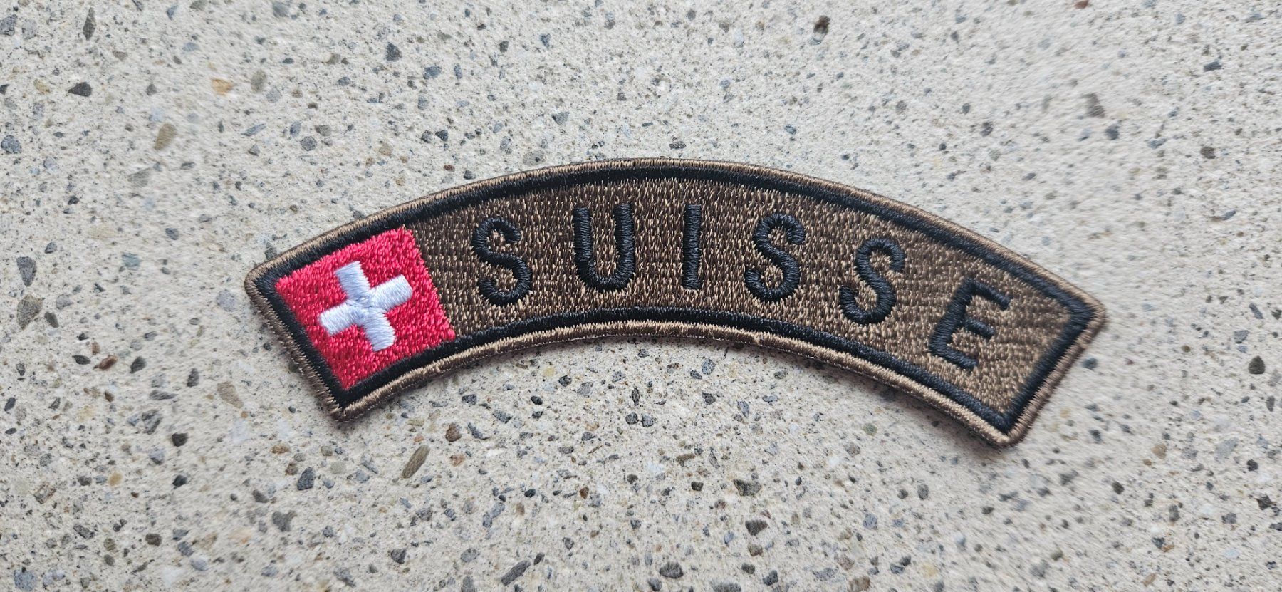Schweizer Armee Placchette & Badge: *** Bogen Suisse mit klett *** – Nuovo e nell'imballaggio originale da Riedholz venduto da fr_sIruP