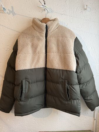Night Addict Winterjacke grün beige Grösse L neuwertig