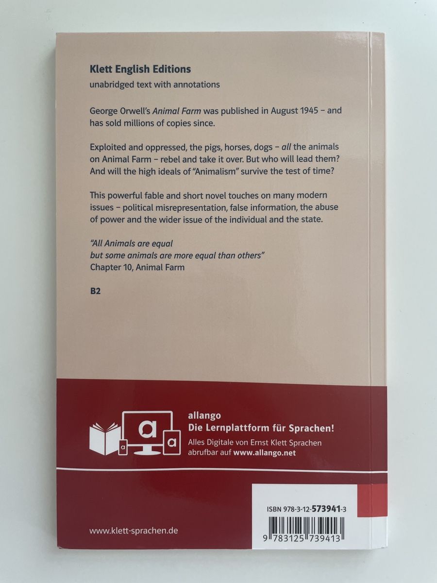 Bücher: Animal Farm - George Orwell – Neu (gemäss Beschreibung) aus Abtwil SG von mikes201 1