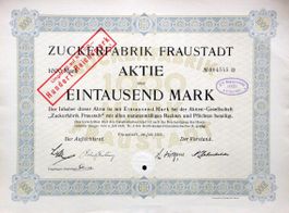 Zuckerfabrik Fraustadt - 1921