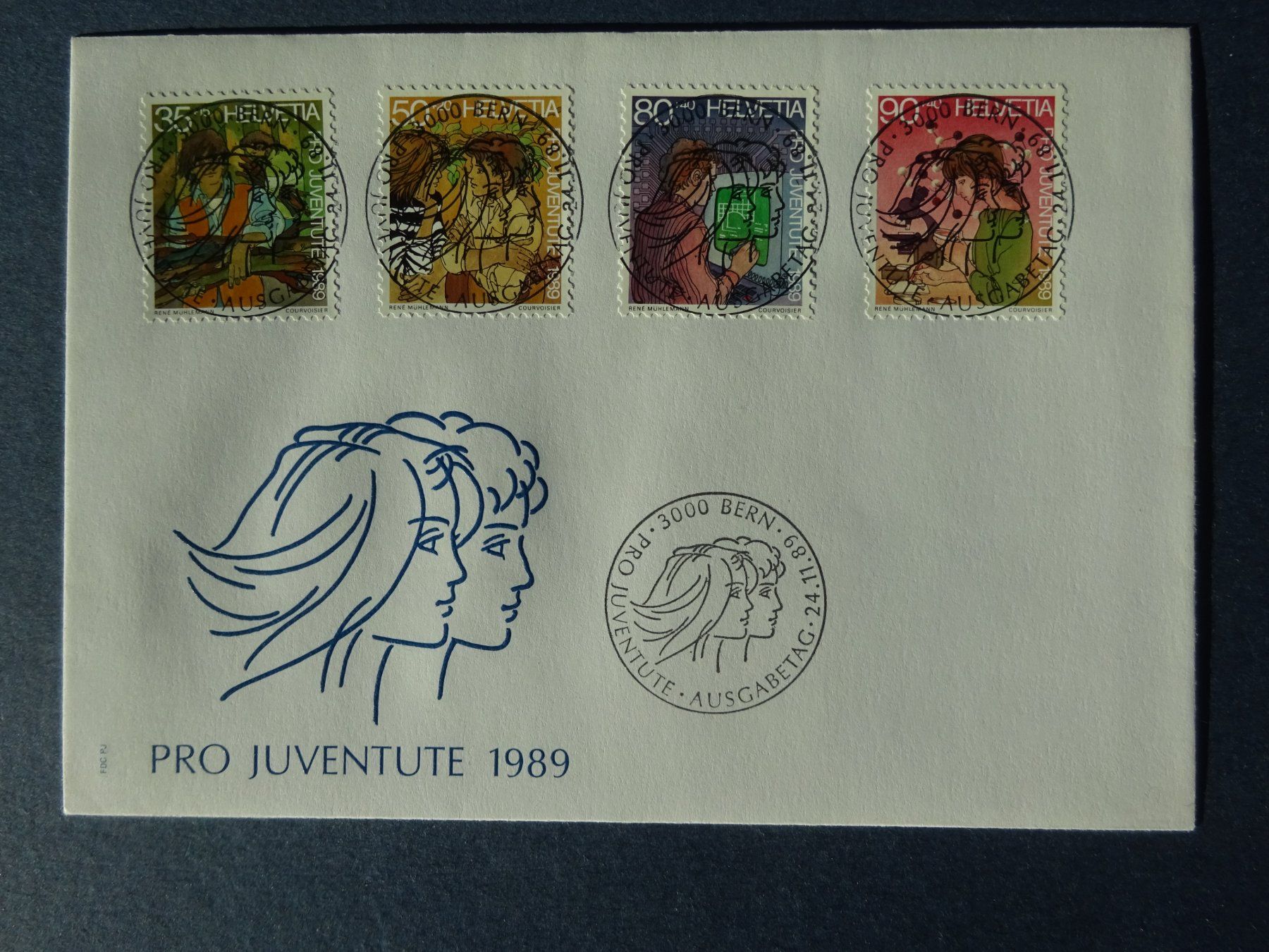 Tutti i francobolli: 1989 Pro Juventute FDC mit ET-Voll – Usato da Appenzell-Steinegg venduto da adi1975 1