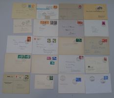 1939-1967, 20 saubere Briefe mit schönen Stempeln.