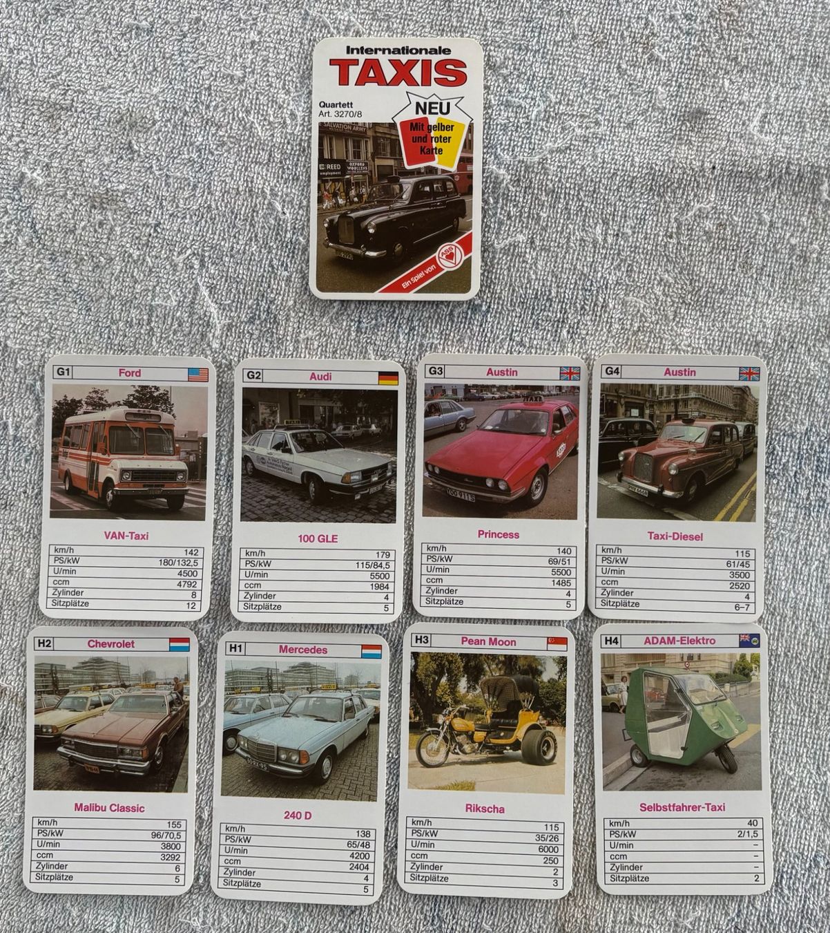 Giochi: QUARTETT INTERNATIONALE TAXIS – Usato da Ostermundigen venduto da crazy-horse-1840 3