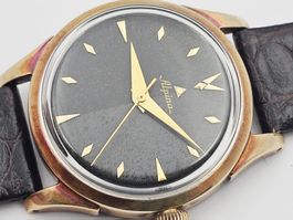 Alpina Vintage Herrenuhr Goldhaube Handaufzug Kal. 598