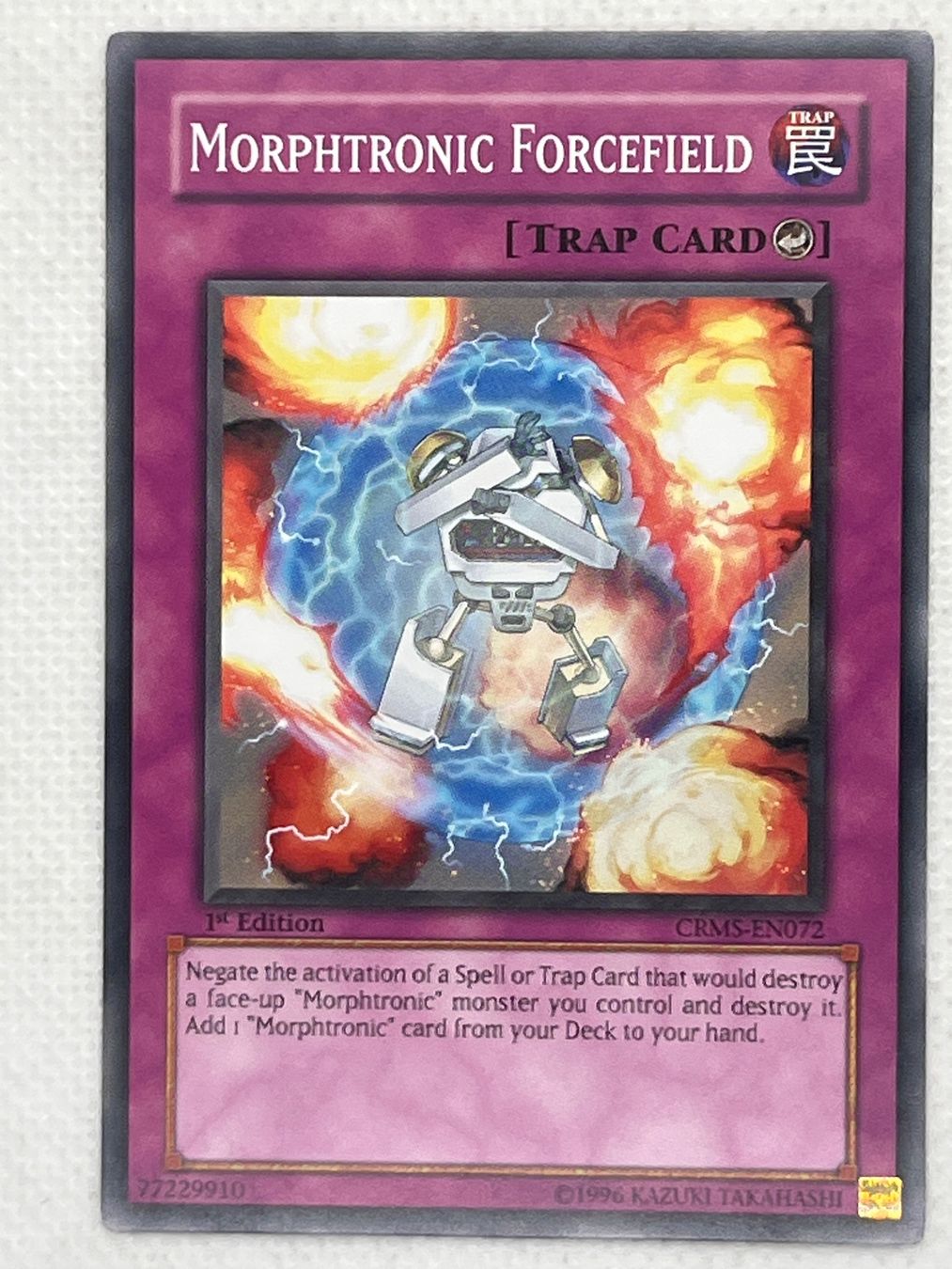 Yugioh Carte collezionabili: Yu-Gi-Oh! Morphtronic Forcefield CRMS-EN072 Englisch Common – Usato da Hinterkappelen venduto da Kim1992