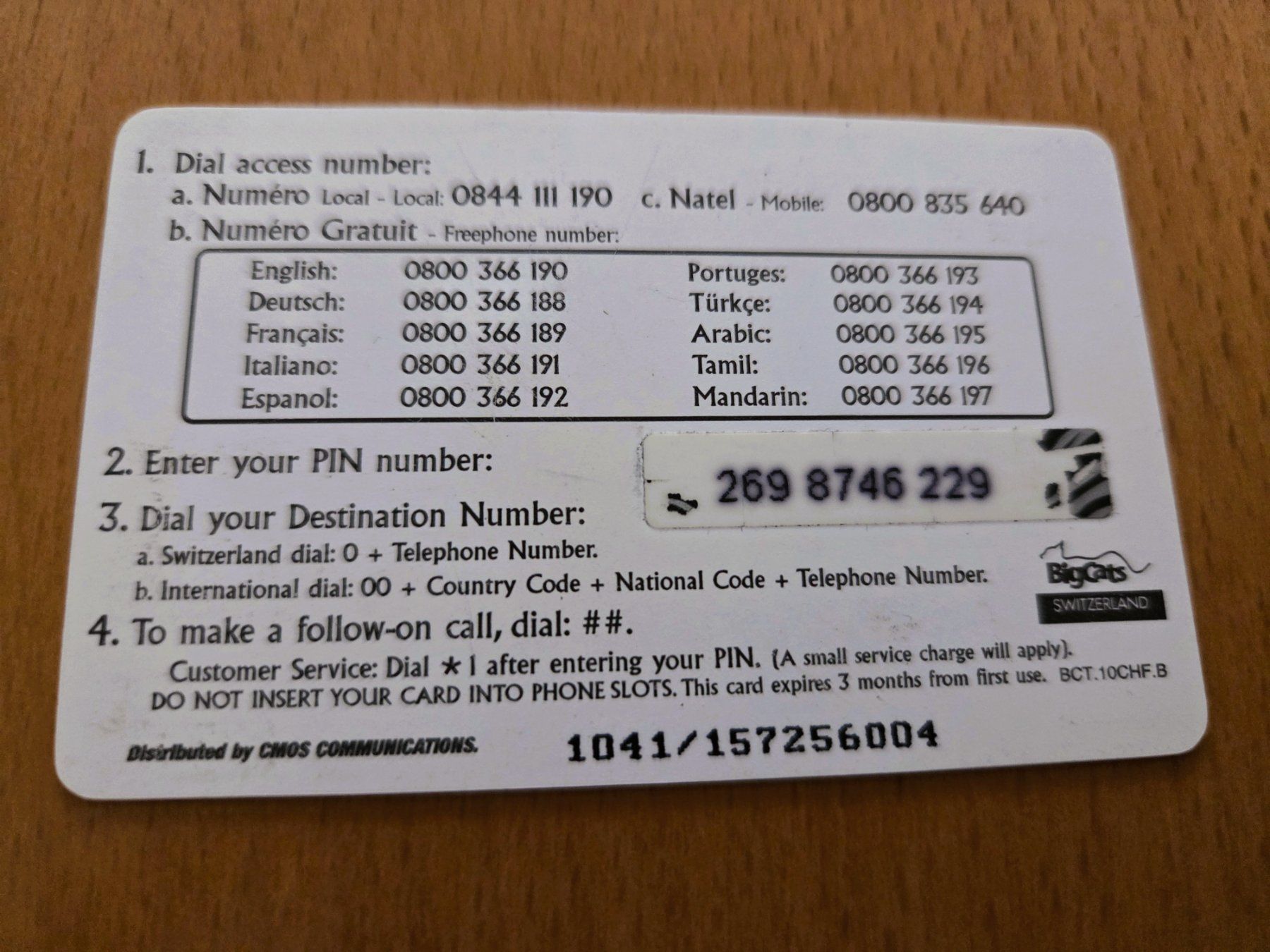 Schede telefoniche: PREPAID - SCHWEIZ – Usato da Brüttisellen venduto da Nighttrain 1