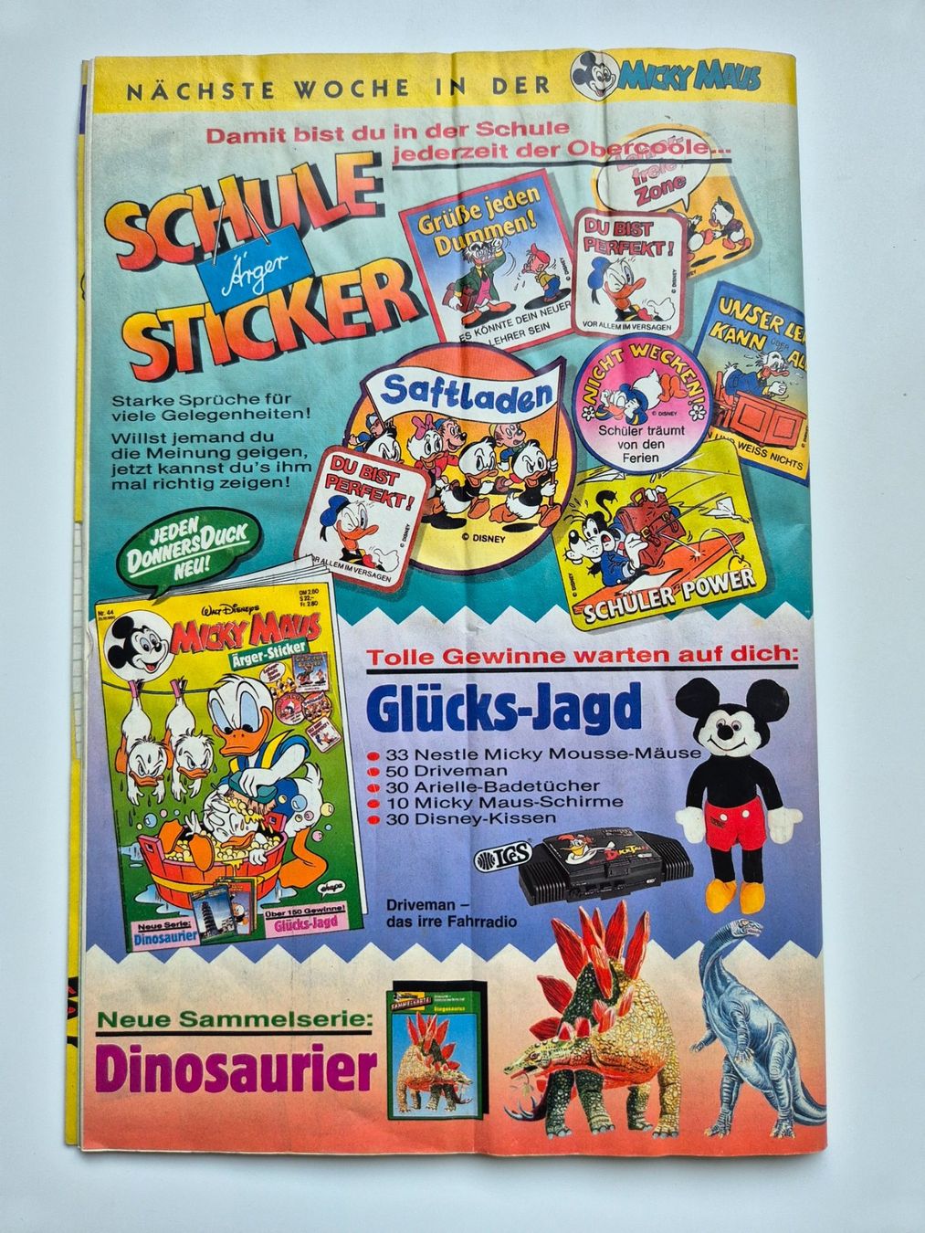 Comics: MICKY MAUS   Nr. 043   von 1990 – Gebraucht aus Niederweningen von Obson 7