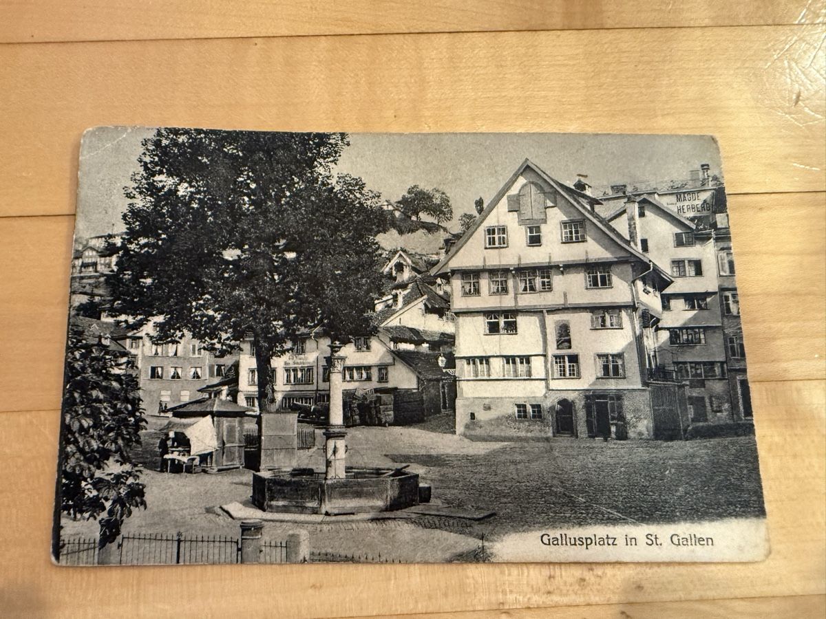 Cartoline postali: Karte St Gallen Gallusplatz – Usato da Kirchberg SG venduto da Chilpi76