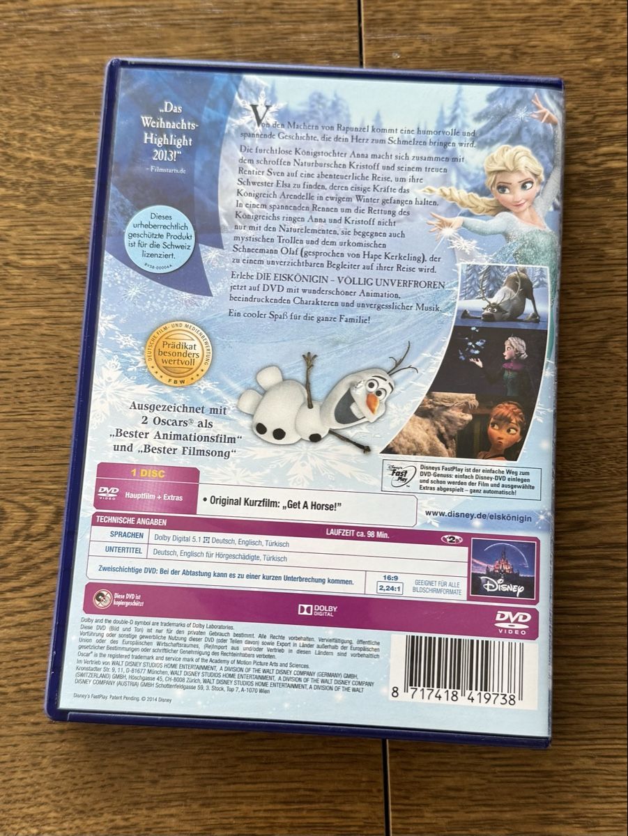 Tutti i DVDs: Die Eiskönigin - Völlig Unverfroren DVD – Usato da Tuggen venduto da jess_gls06 1