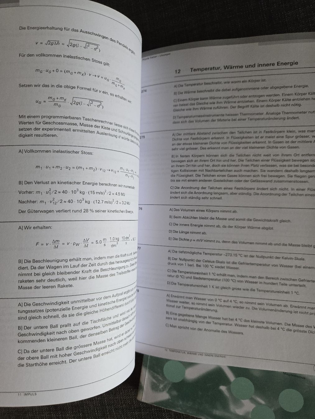 Libri: Physik Trainer und Lösungen  – Usato da Bleienbach venduto da Zumbalove94 3