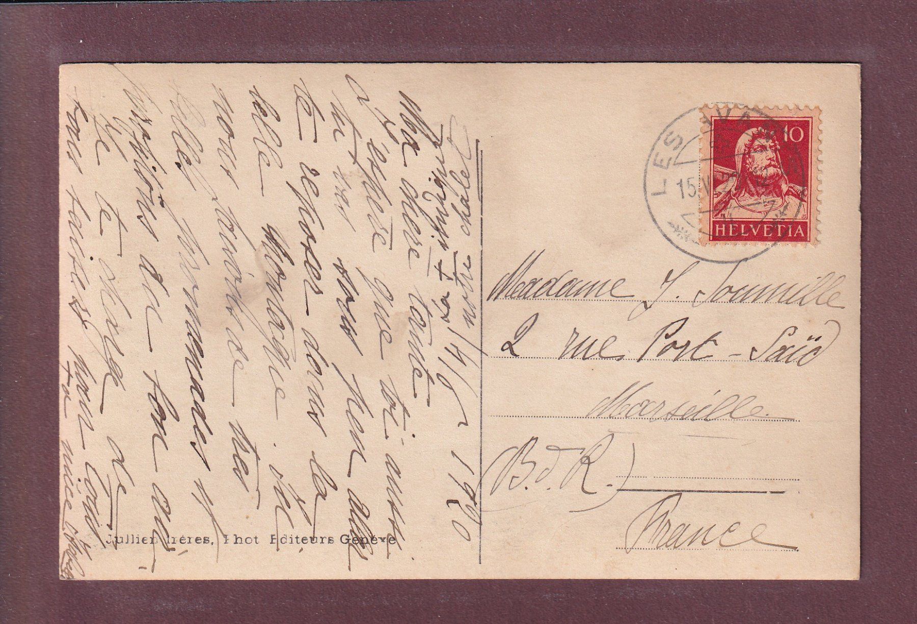 Cartes postales: LES AVANTS - Vue partielle - 1920 – D'occasion à Pully par nicecards 1
