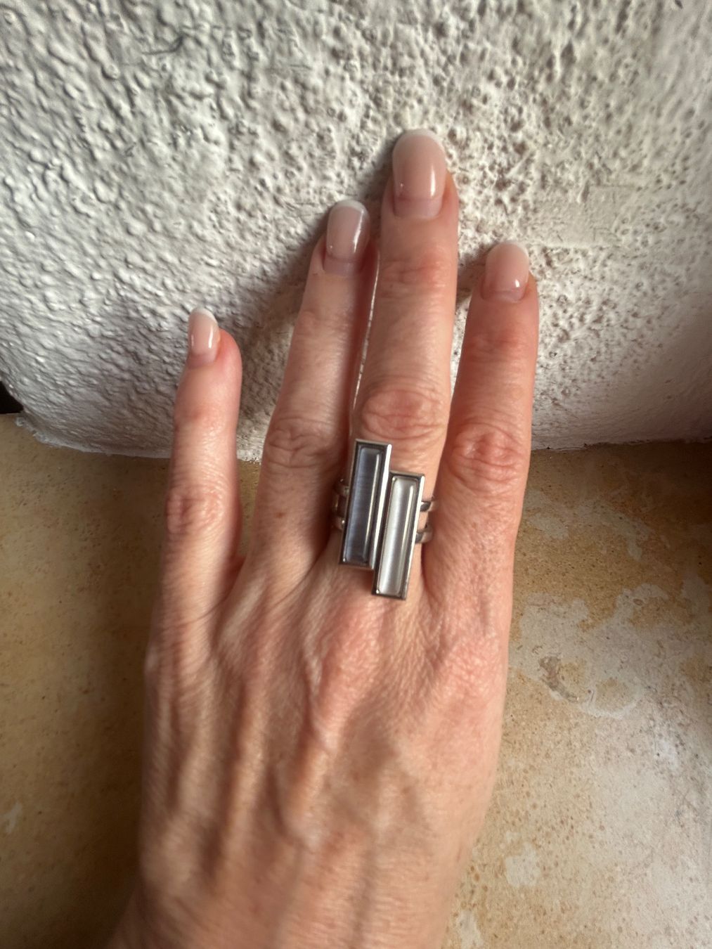 Ringe: Ring grau-weiss (Grösse 54) – Gebraucht aus Laufen von Bellebellezza 1