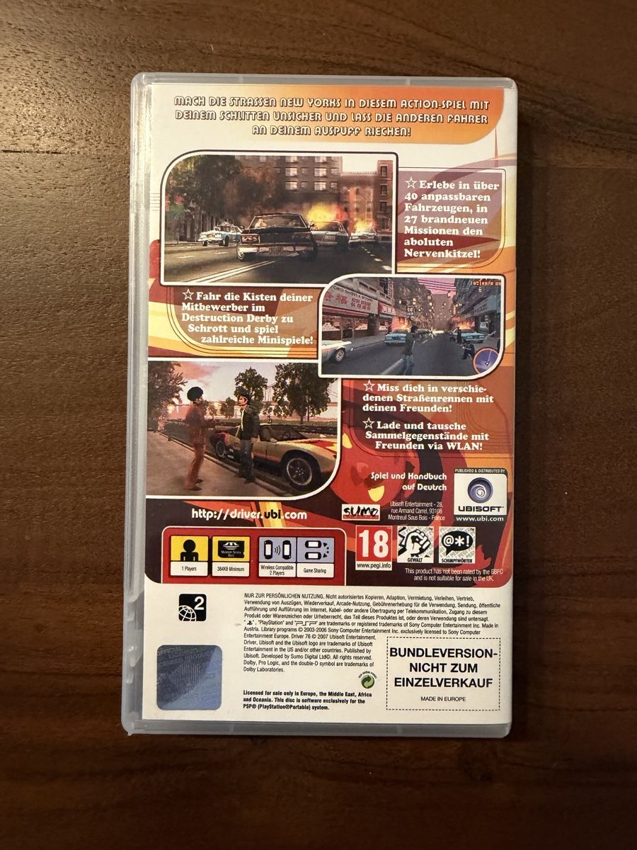 Sony Jeux: DRIVER 76 für PSP – D'occasion à Thunstetten par Virus_33 2