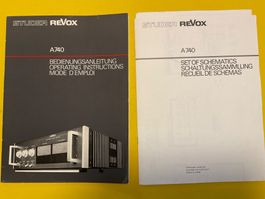 ReVox A 740 Bedienungsanleitung & Schaltungssammlung D,E,F