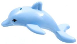 LEGO 13392pb01 Bright Light Blue Dolphin / hellblauer Delfin