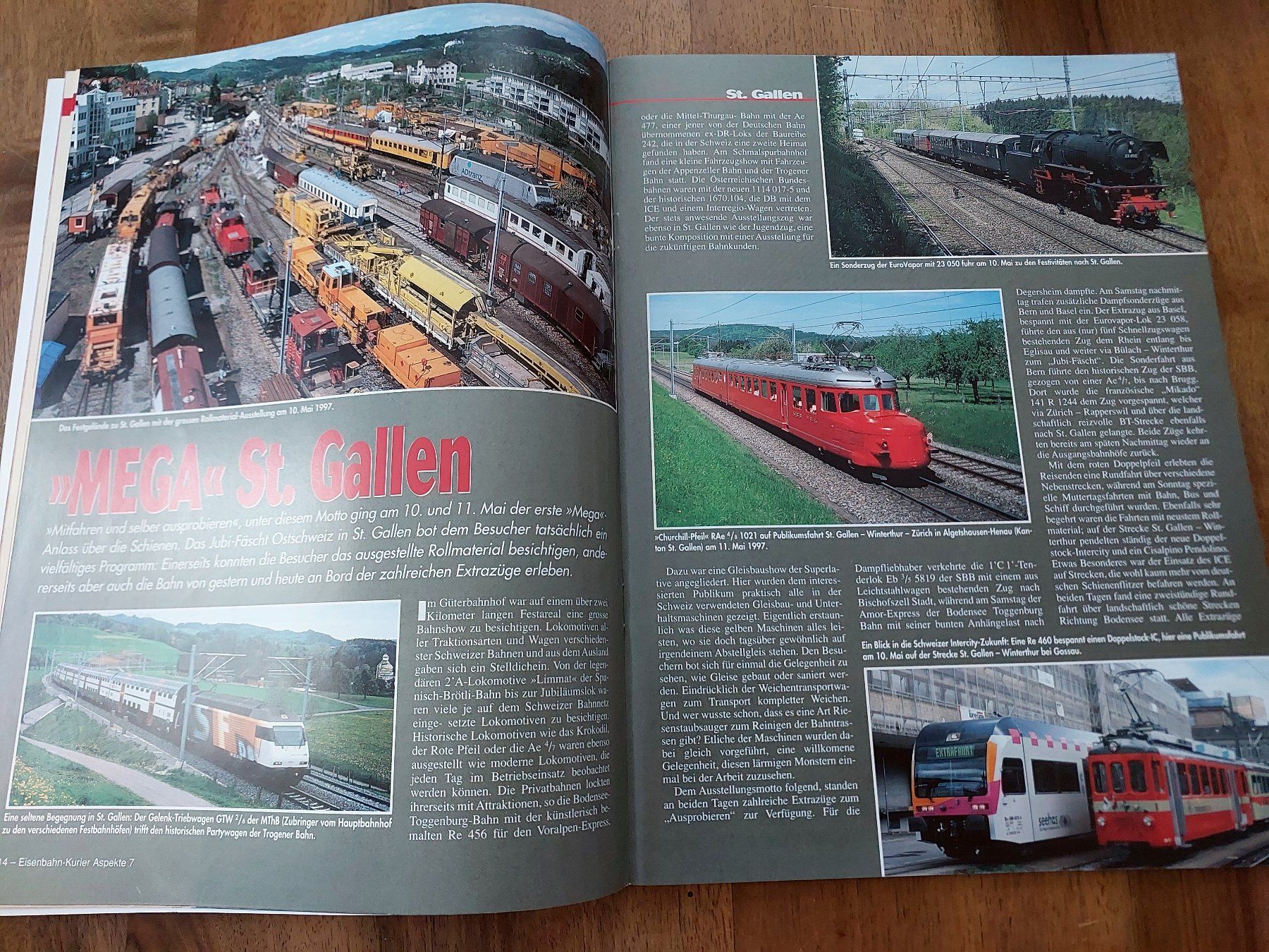 Riviste & Magazine: Eisenbahn-Kurier - Schweiz 1997 – Usato da Schönenwerd venduto da Steidi 3