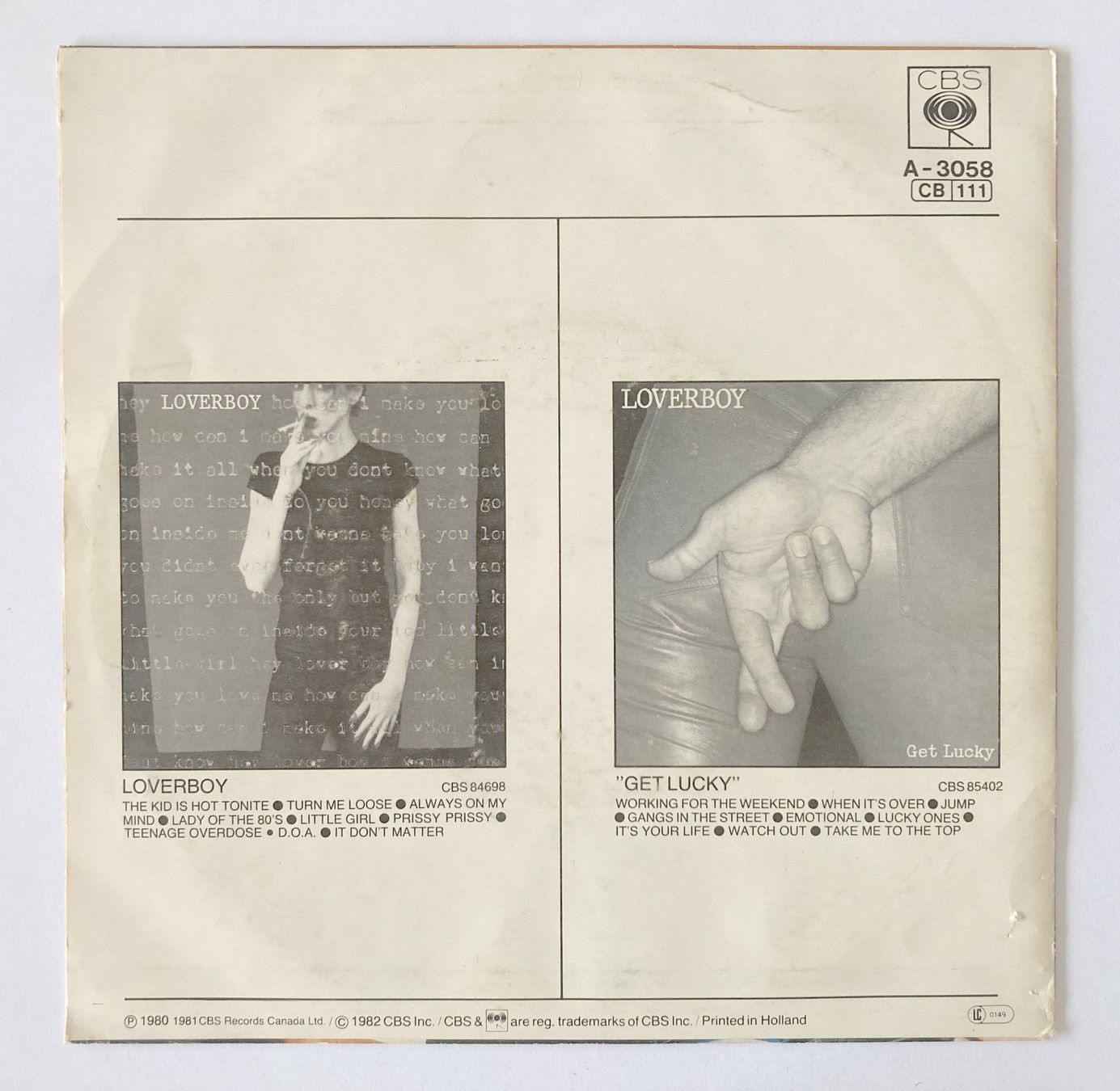 Dischi in vinile: LOVERBOY - TURN ME LOOSE – Usato da Bottens venduto da hotter-than-hell 1