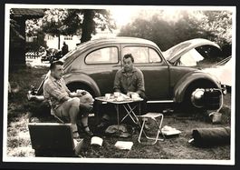 3 Fotografien Auto Volkswagen VW Käfer 