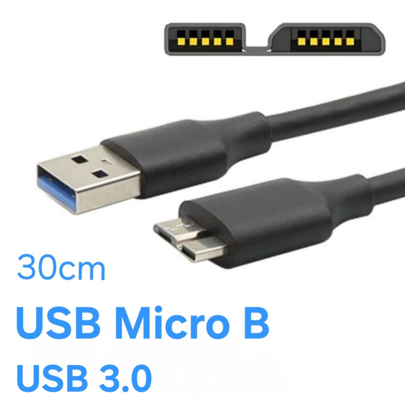 Câbles: USB 3.0 Micro-B <- USB A Kabel / Micro-USB B – Neuf avec emballage d'origine à Uster par -FPS-