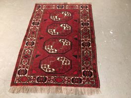 Fabelhafte sehr feine Perfekte Orientteppich Ersari vier Gül