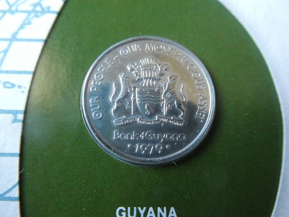 Tutti le monete: Guyana 1979, Münzbrief mit Zertifikat – Nuovo (secondo la descrizione) da Wichtrach venduto da LuckyLuke69 2