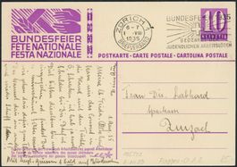 1935 - Pro Patria - Bundesfeierkarten - 1. August - deutsch