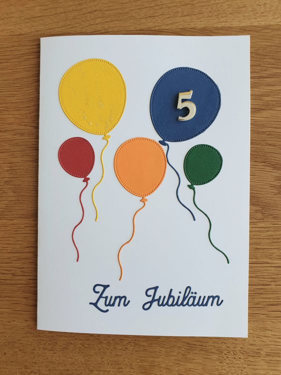 WADORN Holzkarte Zum 5. Jahrestag – Personalisierbare Jubiläumskarte Für Paare, 13x13 Cm, Mit Liebesherz-Design