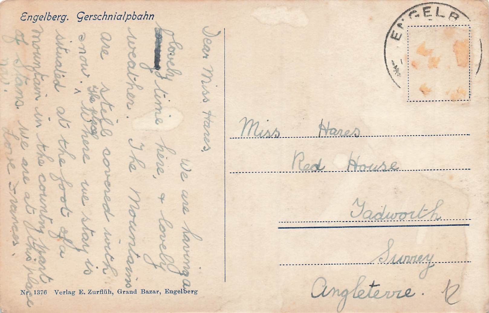 Cartes postales: Engelberg OW Gerschnialpbahn bahn – D'occasion à Biasca par Blenio71 1