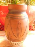 Vintage Art Deko Keramik Vase 1960er