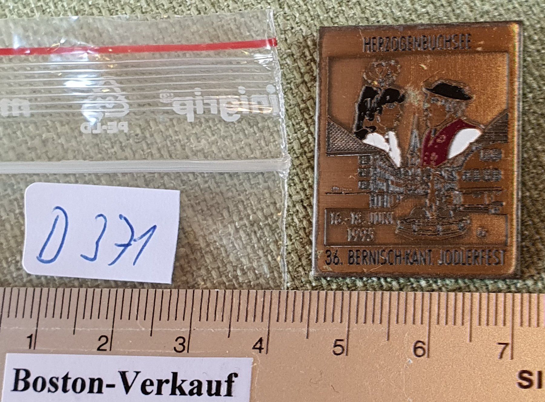 Coperchi dei cremini per caffè: D371 - Jodlerfest Herzogenbuchsee 1995 – Usato da Reinach BL venduto da Boston-Verkauf 3
